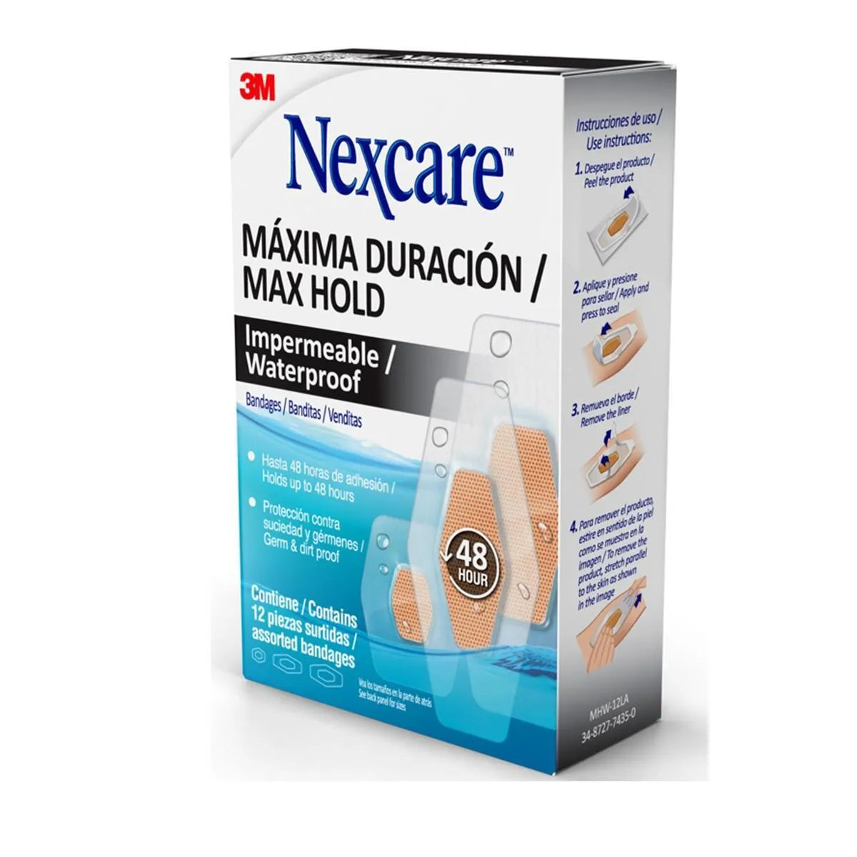 Banditas Nexcare Max Hold 12 Unds