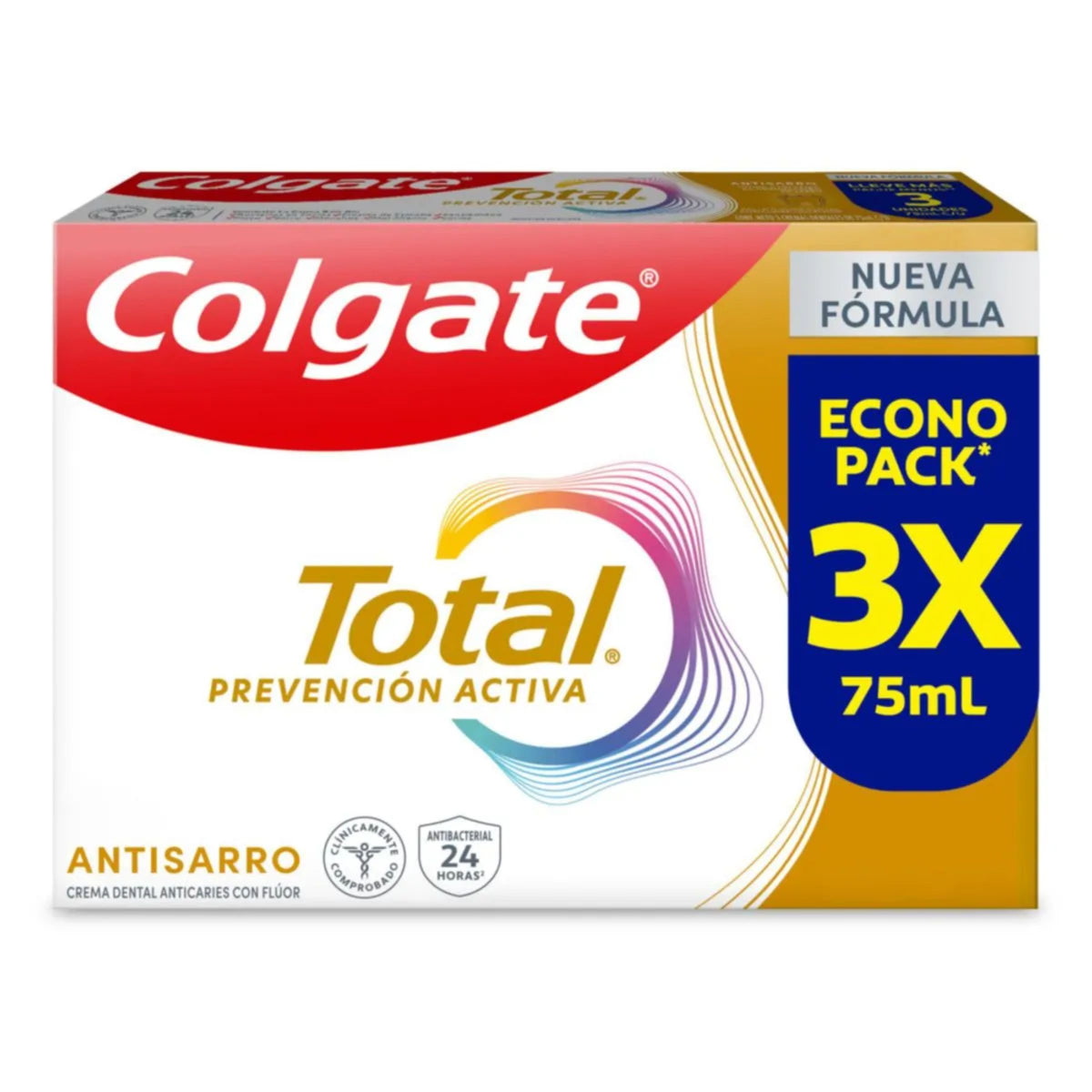 3 Crema Colgate Total Antisarro 75 ML