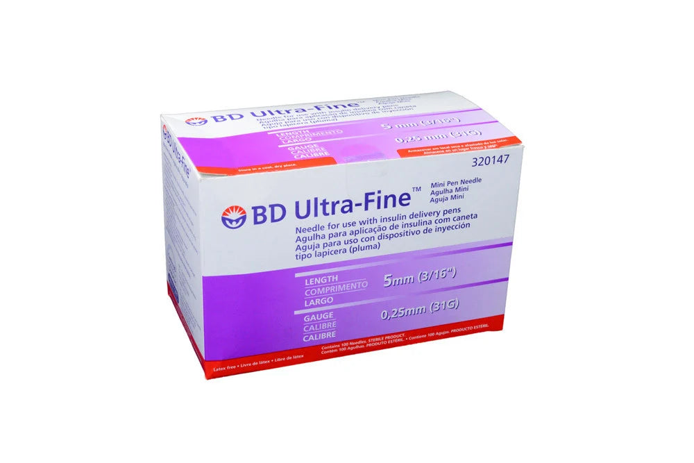 Aguja Para Pluma B-D 31 G X 5 Mm X 100 Unidades