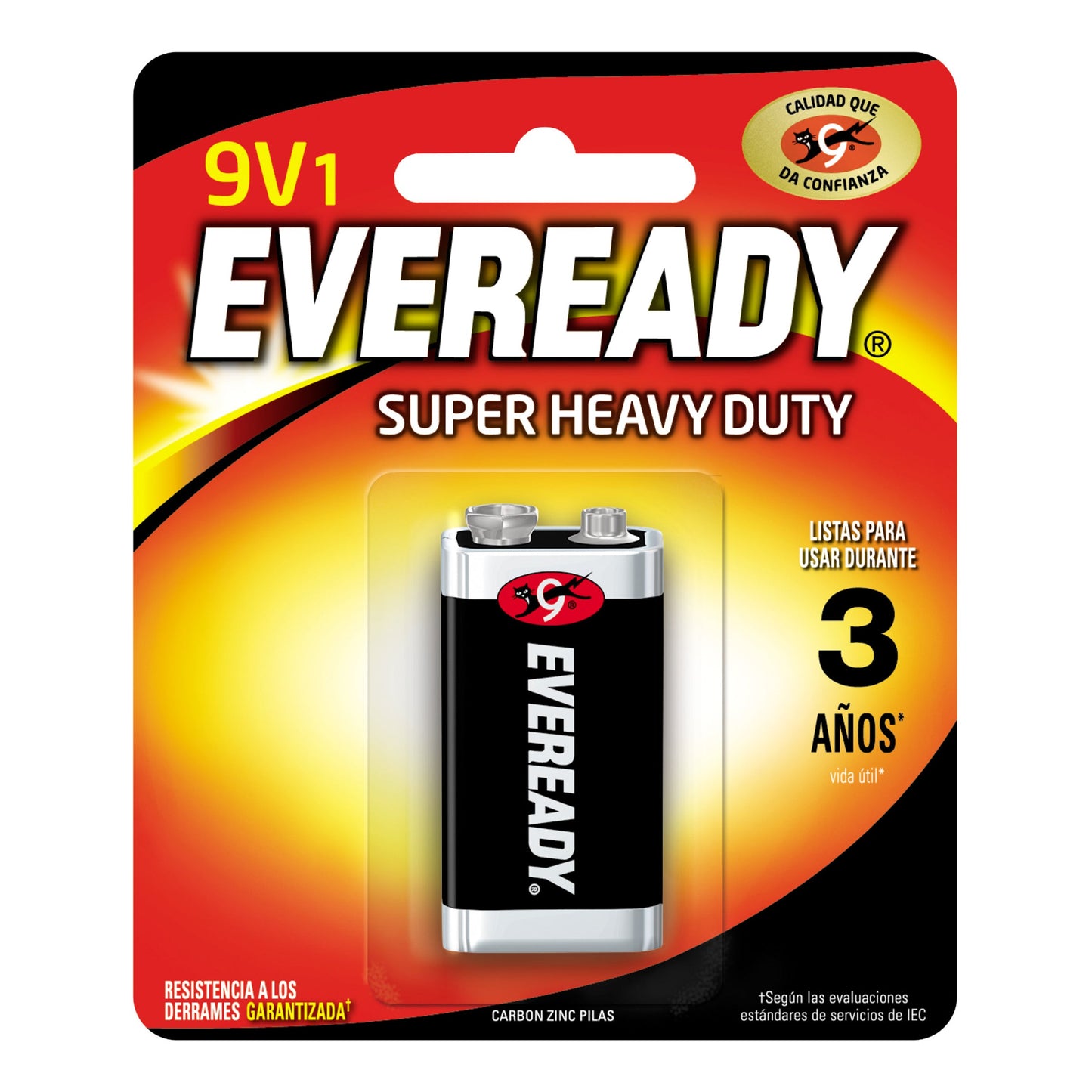 Pila Eveready Cuadrada