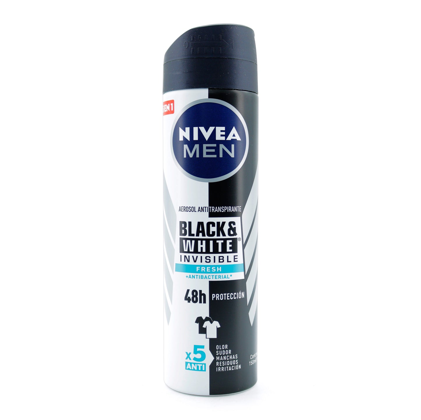 Desodorante Nivea Spray Black White Fresh 150ML Hombre