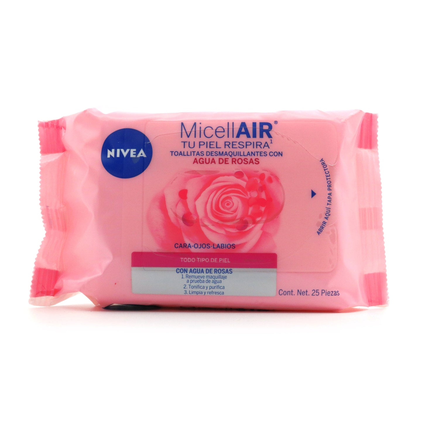 Toa.desmaq.micelar Nivea Facial Rosas