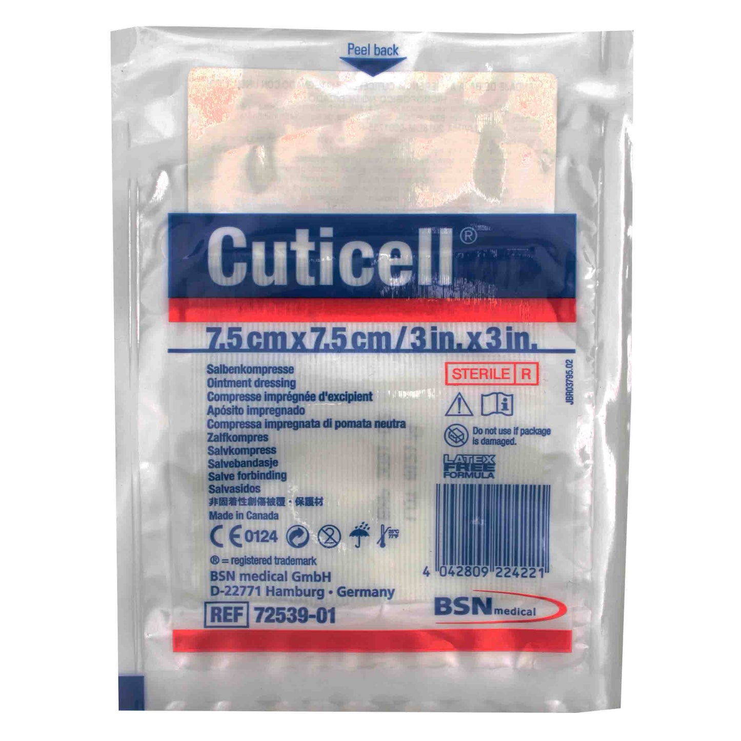 Gasa Estéril Cuticell 7.5X7.5 Cm