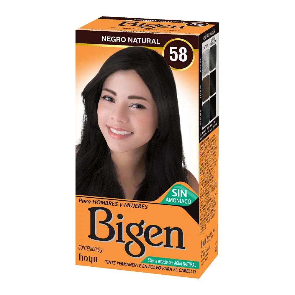 Bigen 58 Negro Natural 6gr