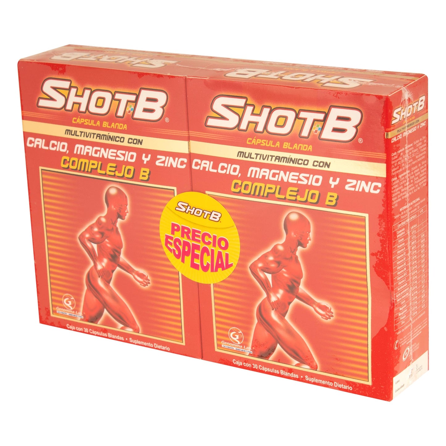 2 Shot B 30 Cápsulas Precio Esp(sf)