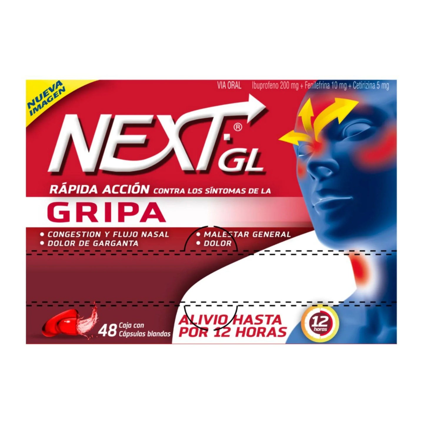 Next Gel grIPA 48 Cápsulas Blandas (sf)