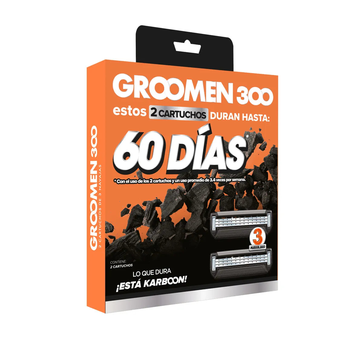 Rep.maq.afeitar grOOMEN 300 2 Unidades(SF)