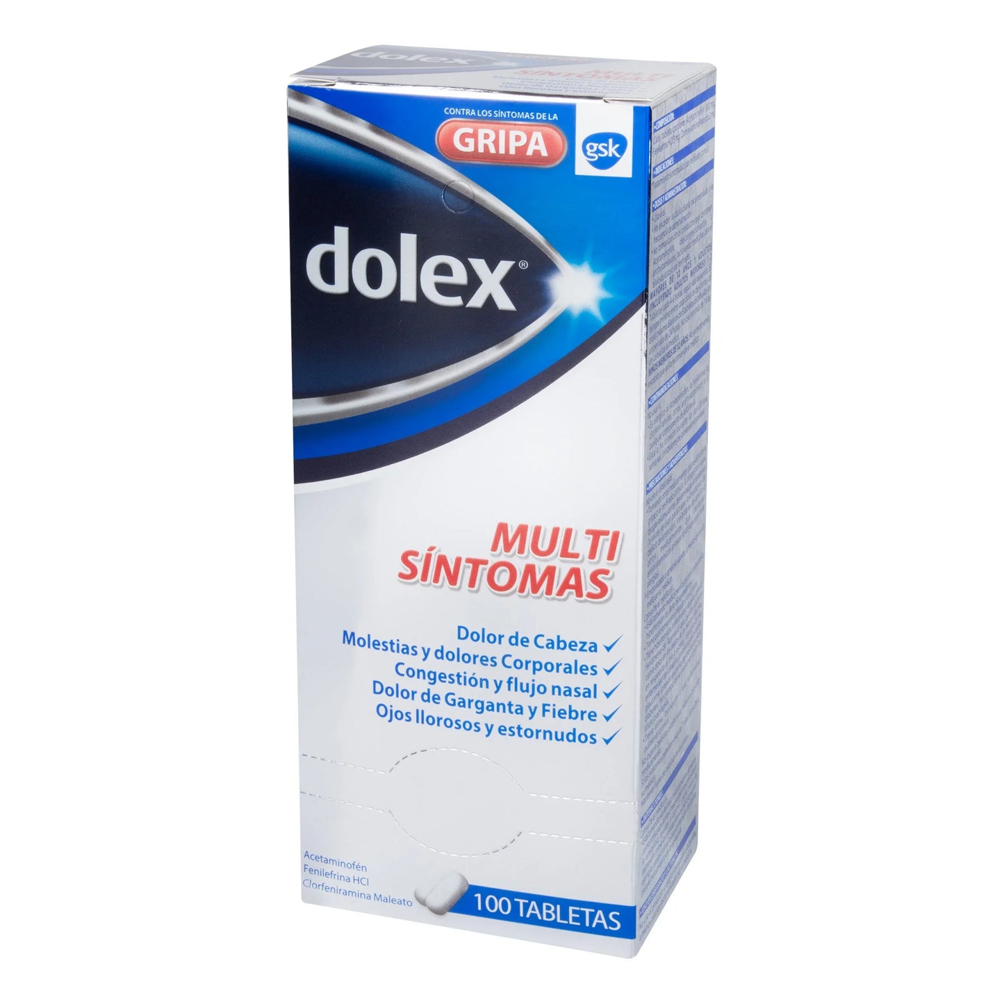 Dolex grIPA 100 Tabletas