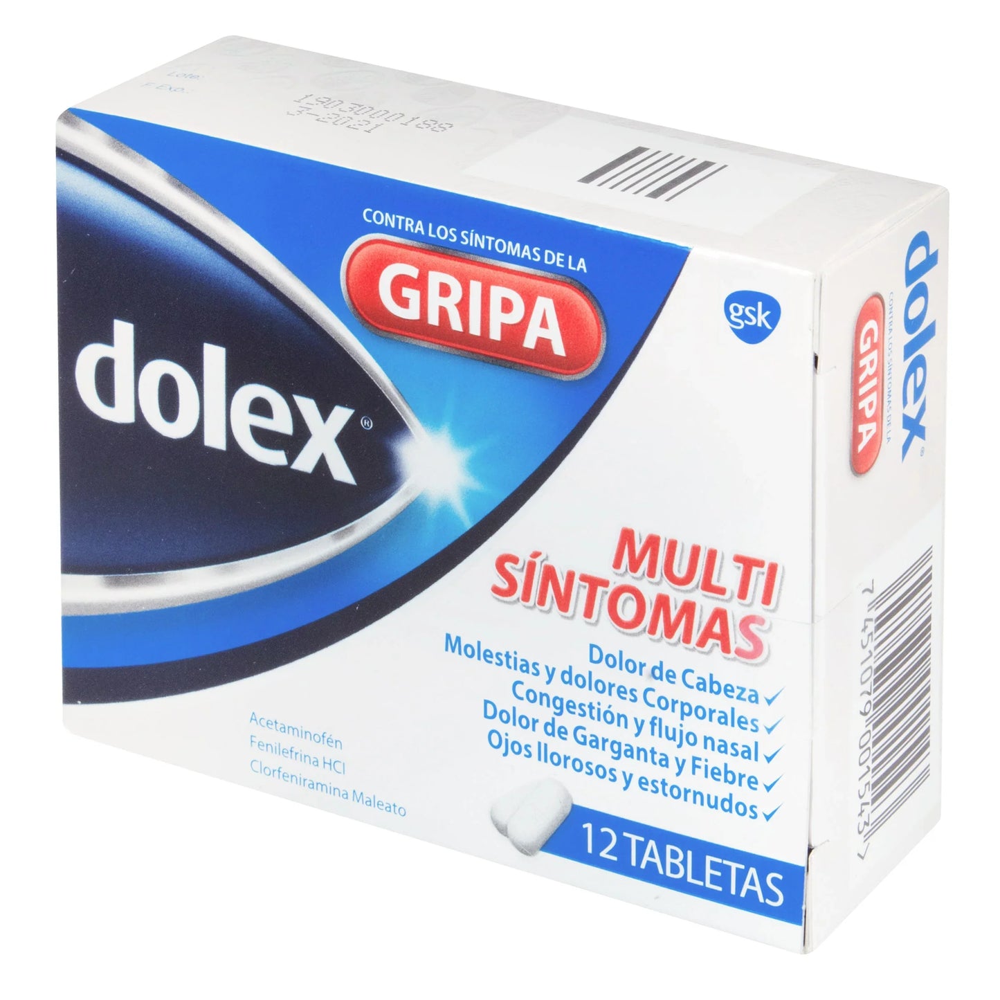 Dolex grIPA 12 Tabletas