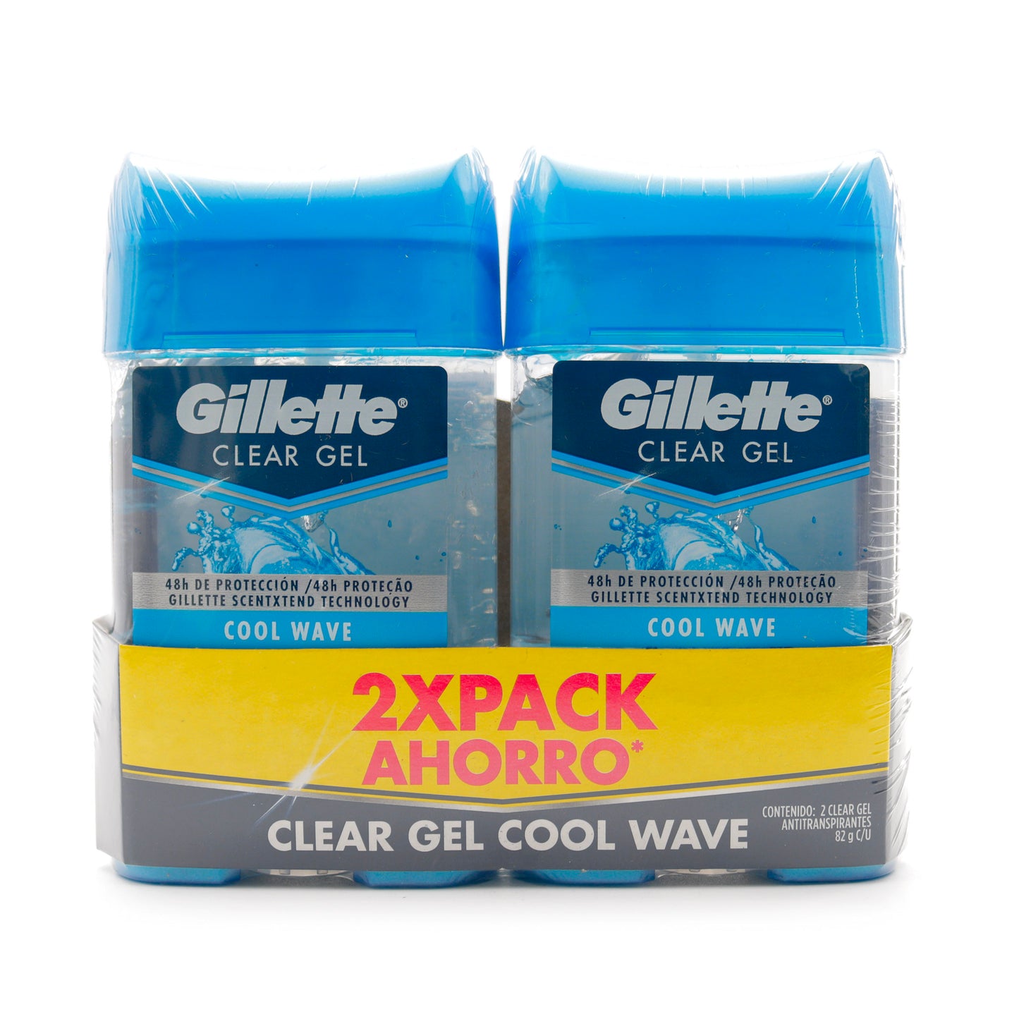 2 Desodorantes Gillette Gel Cool Wave 82 Gr