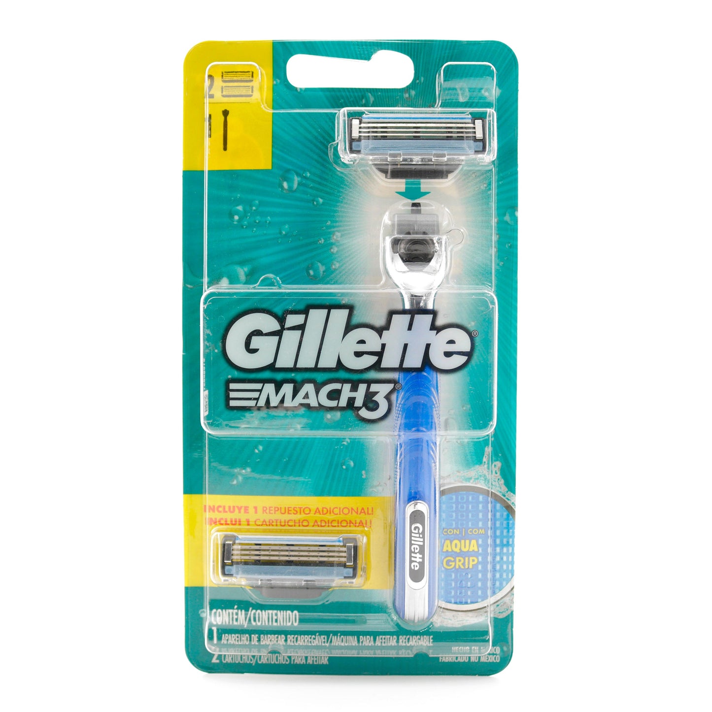 Maquillaje Mach 3 Acqua grIP Razor 2 + Rep