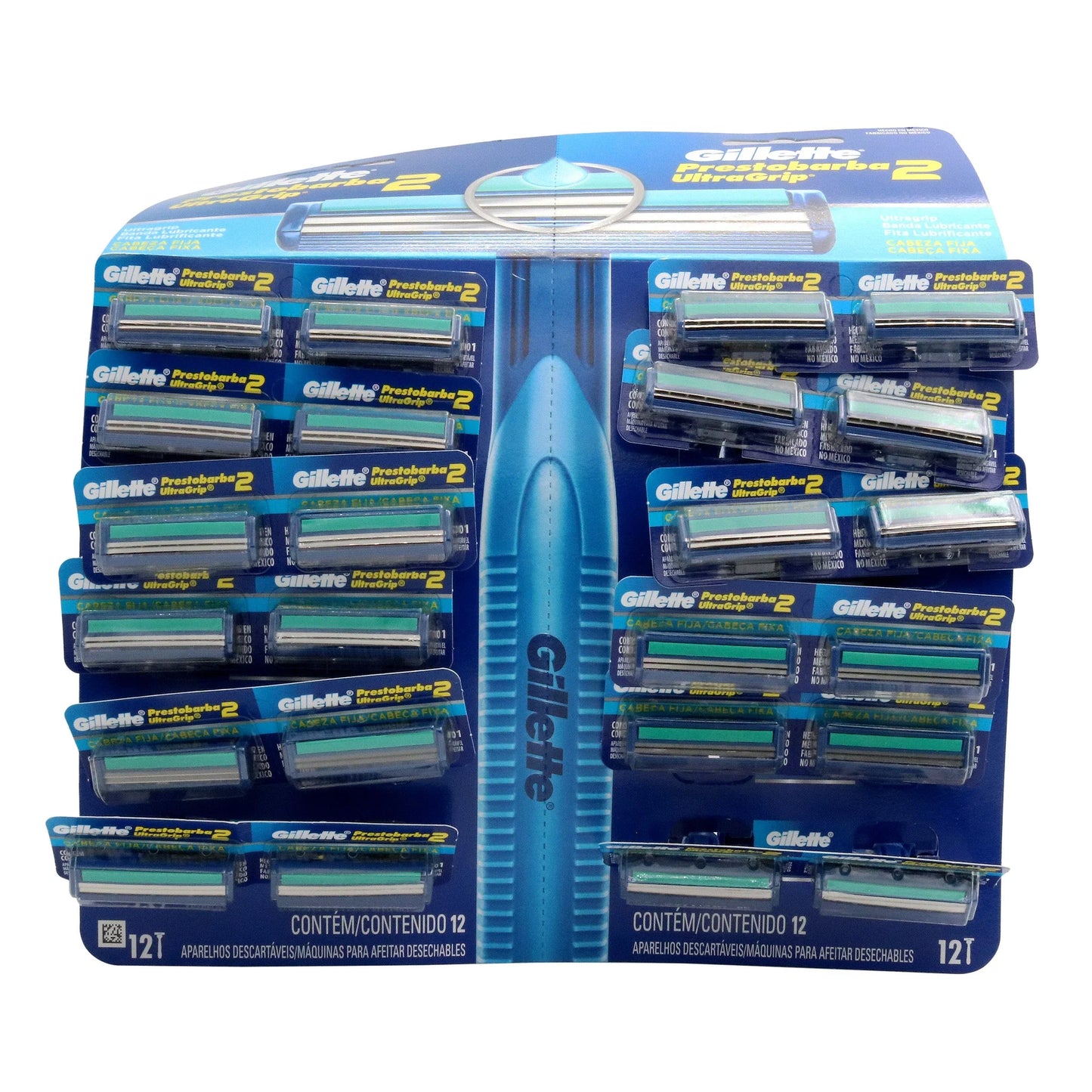Maq.prestobarba mcgGRIP 24 Unidad Azul