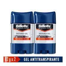 2 Desodorante gILLETTE Cleargel Trai. gUARD 82gr