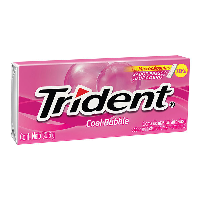 Chicle Trident Evup Cool Bubble 12 Unidades