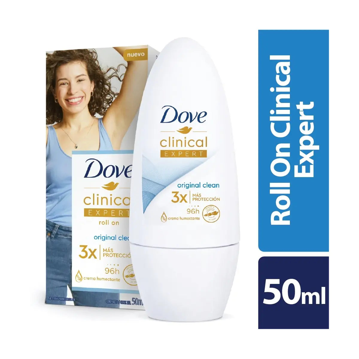 Desodorante dove Rollon Clin.expert Ori 50ml