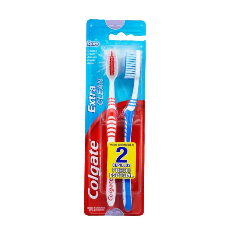 2 Cep.colgate Extra Clean Duro P.e