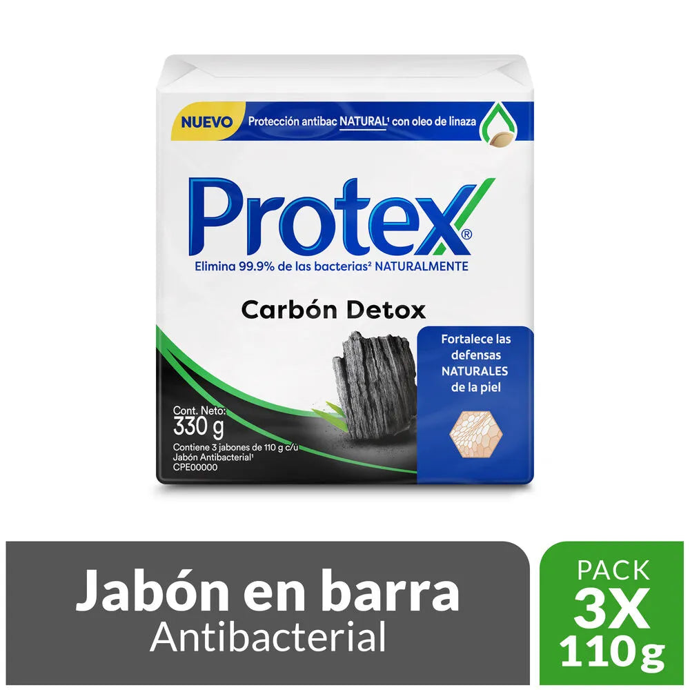 3 Jabón.PROTEX Carbon Detox 110 gr