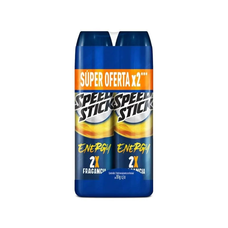 2 Desodorante mennen Speed Stick Energy Aer 91gr