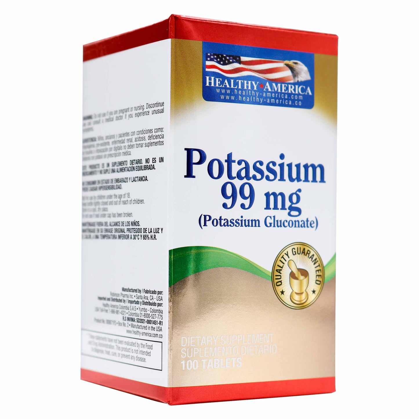 PotasioSIUM 99mg 100 Tabletas