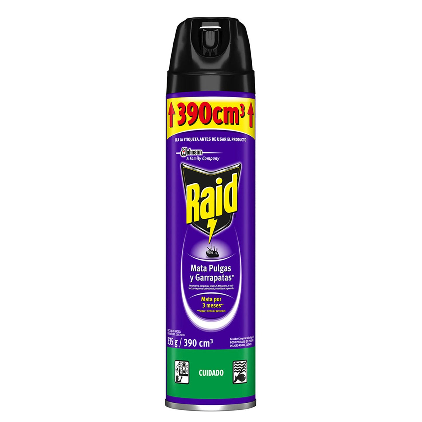Raid Spray Mata Pulgas 390 ml