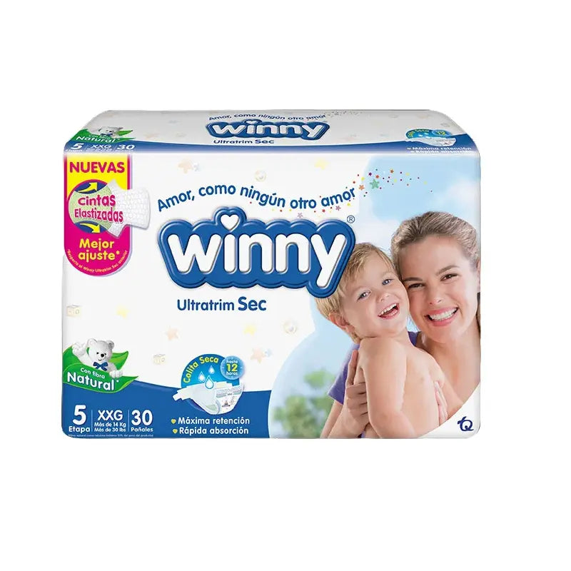Pan Winny Extrasec Extragrande 30 Unidad