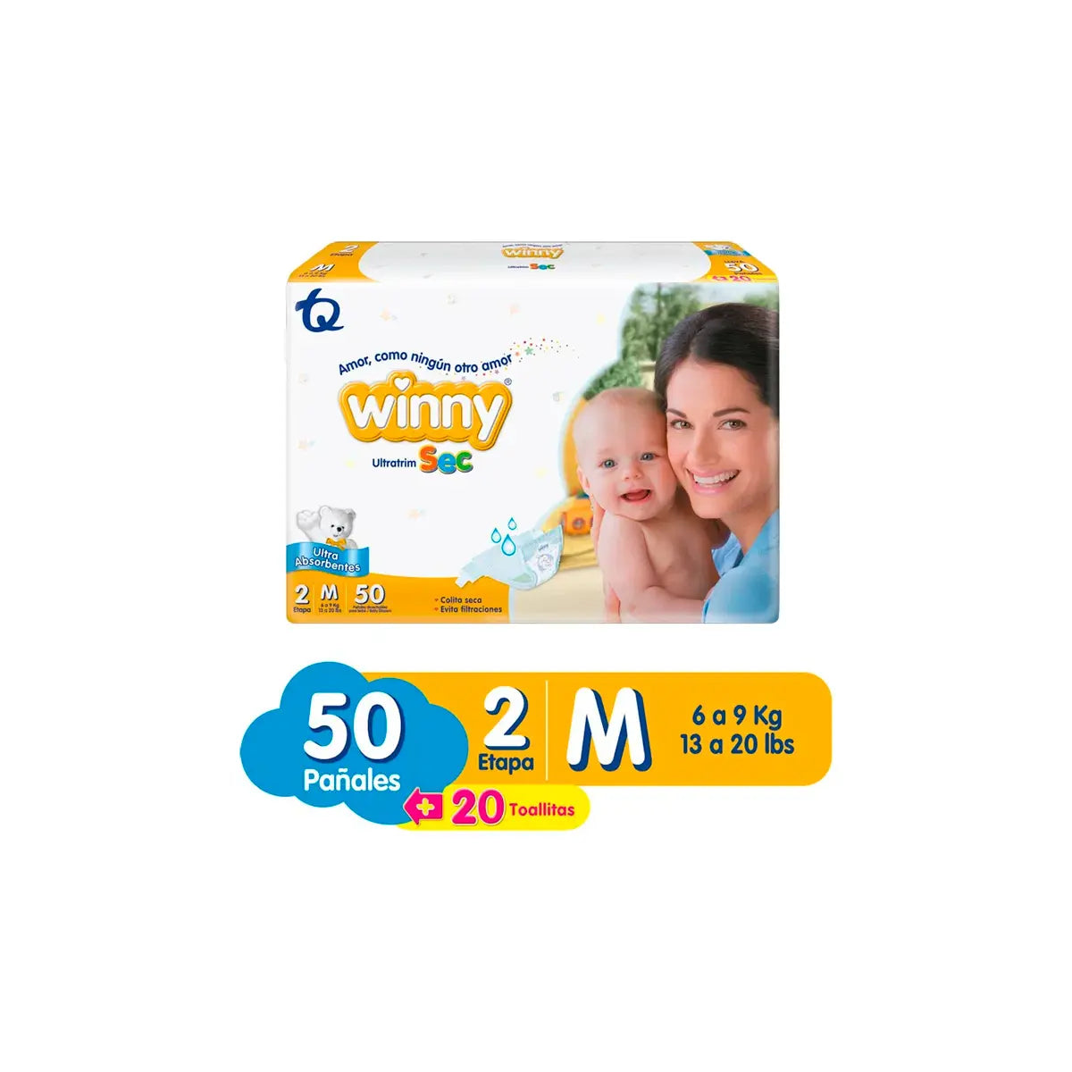 Pan. Winny Ultratrin Sec 2 M 50 Uds
