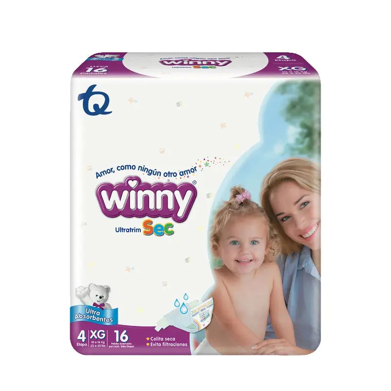 Pan. Winny Ultr. Sec Eta 4 Por 16 Unidad