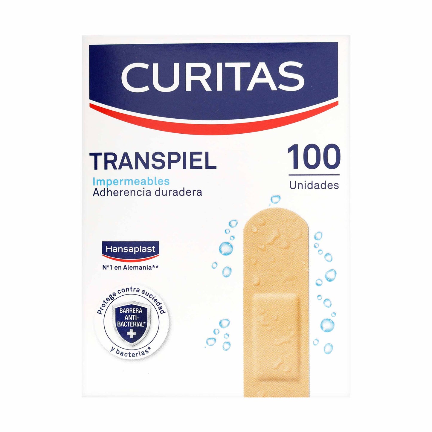 Curitas Transpiel 100 Unidad