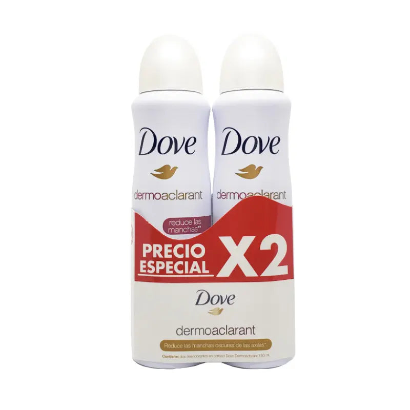 2 Desodorante dove Spray Dermoaclarant 89 gr