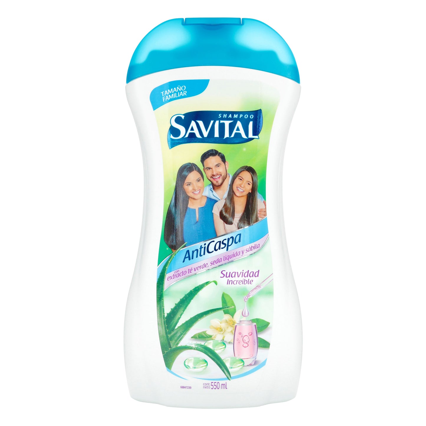 Champú Savital Anti Extensión Té Verde Sedal Líquida 550 Mililitros