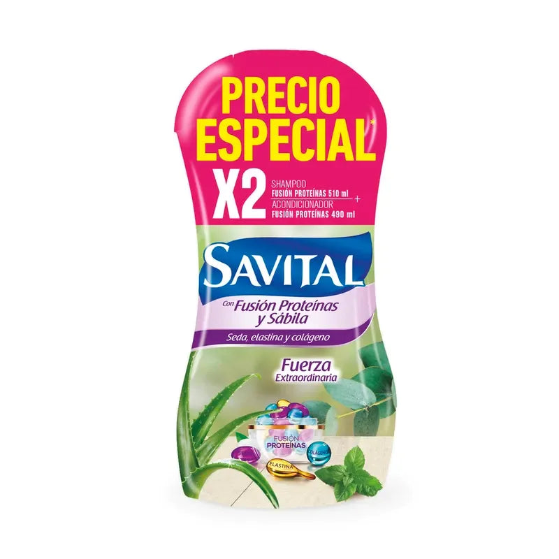 Shampoosavital Fusion Pro 510ml+acond.490ml