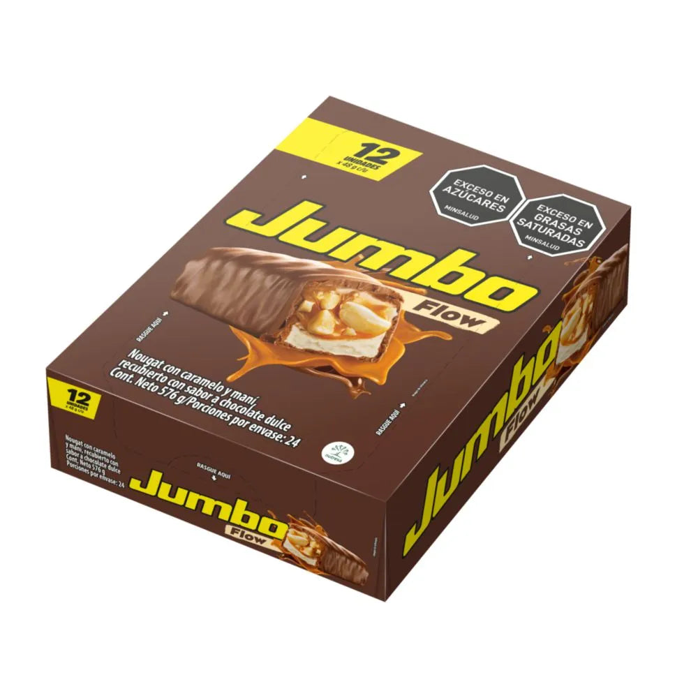 Chocolatina Jumbo Flow 12 Unidad 576 Gramos