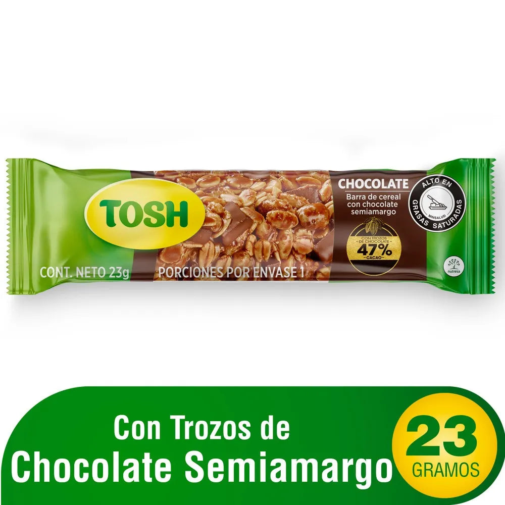 Barra Cereal Tosh Chocolate 23g 6 Unidad