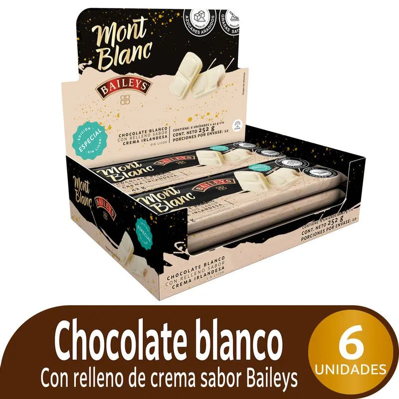 Chocolate Blanco Montblanc Baileys 6 Unidad