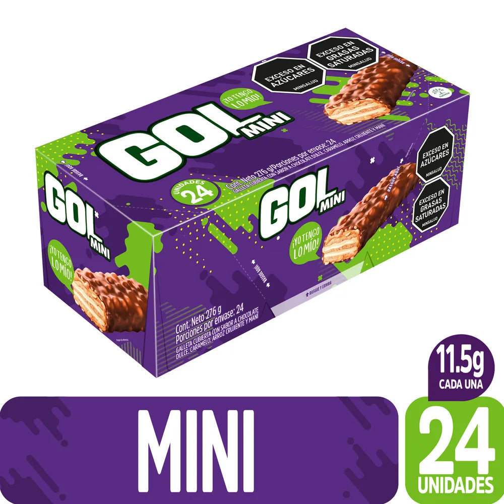 Chocolatina gOL Mini 11.5 gr 24 Unidades