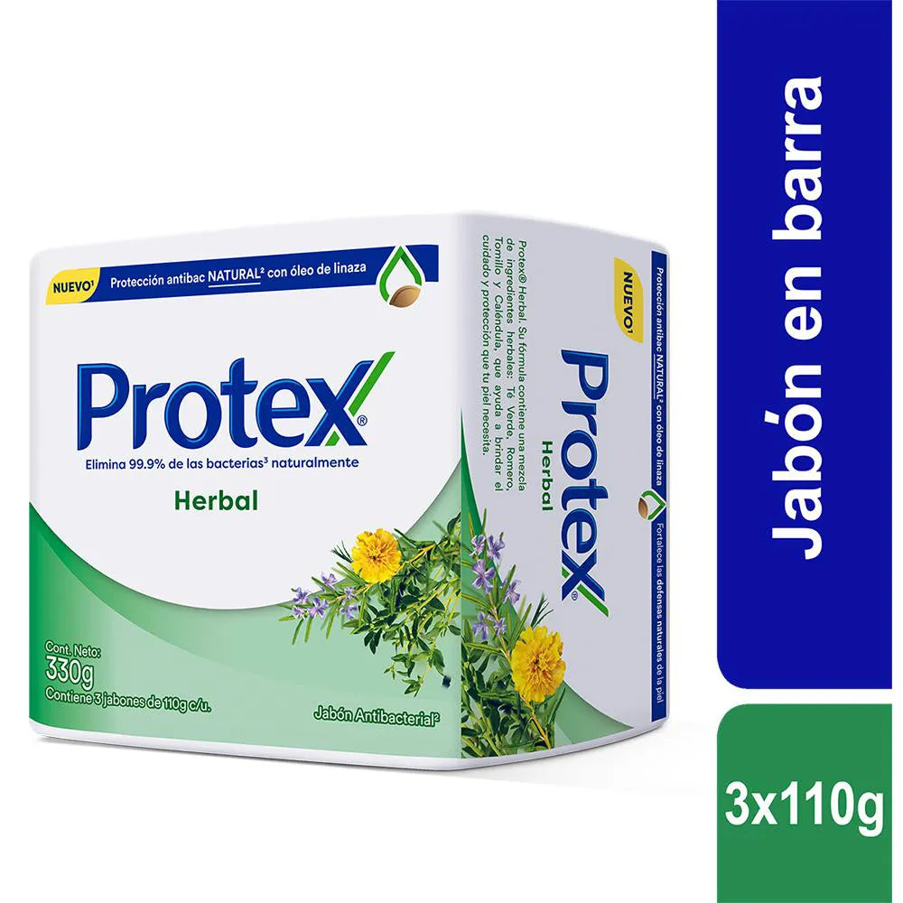 3 Jabón.PROTEX Antibac.herbal 110 gr