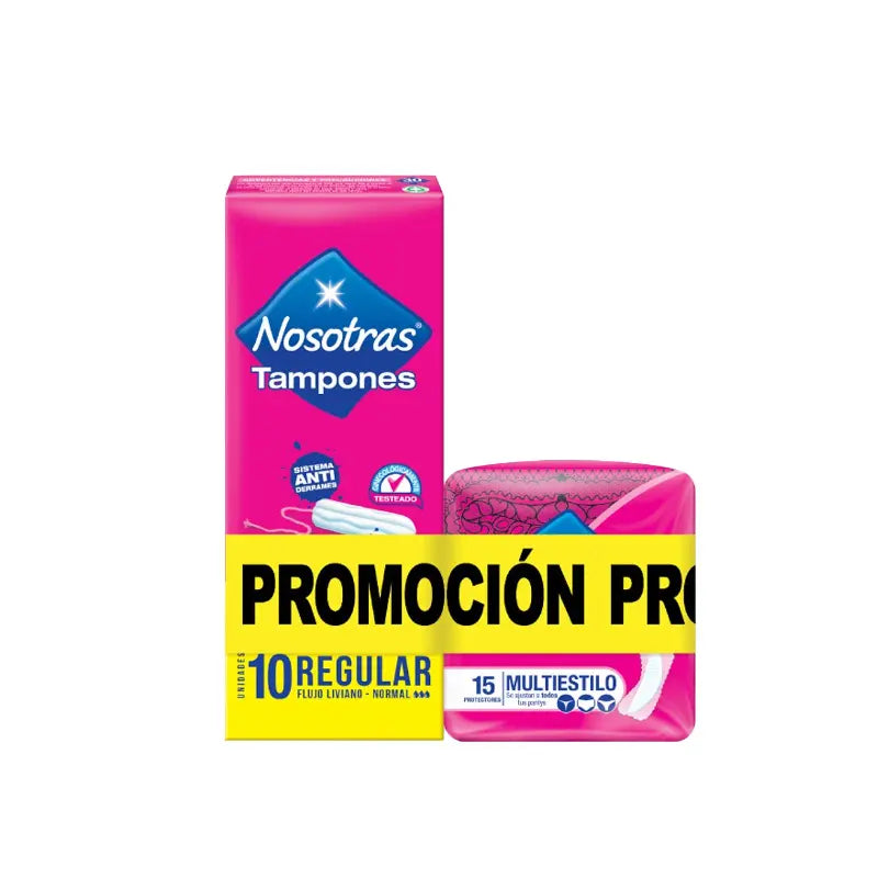 Tampon Nosotras Dig Reg 10 + Protector