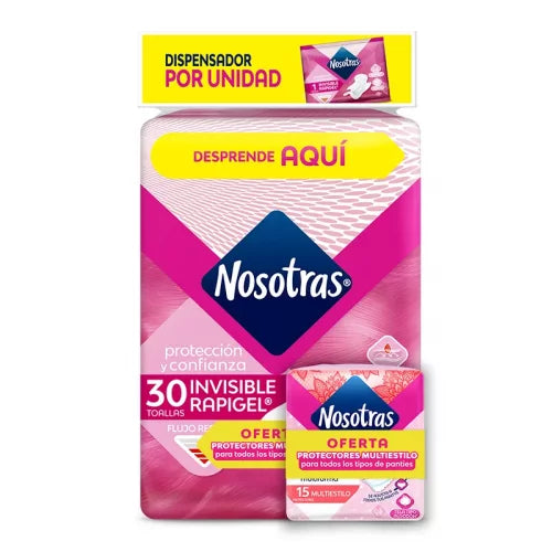 Toa.nos.invisible Rapigel 30 Unidad + 15pro