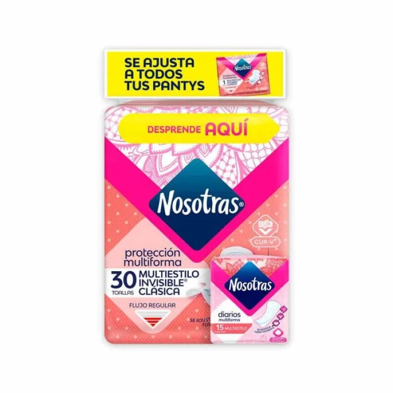 Toa.nosotras Inv.clas.multi.30und+15pro