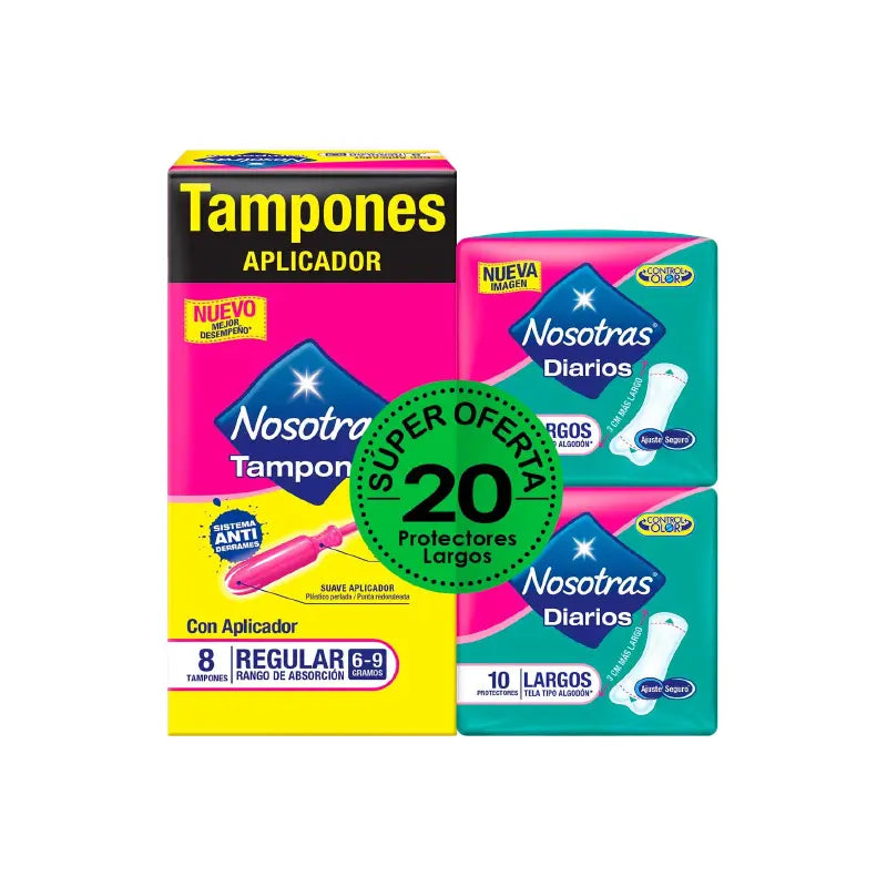 Tampones Nosotras Apli-reg 8 Un+ 2 Pro g