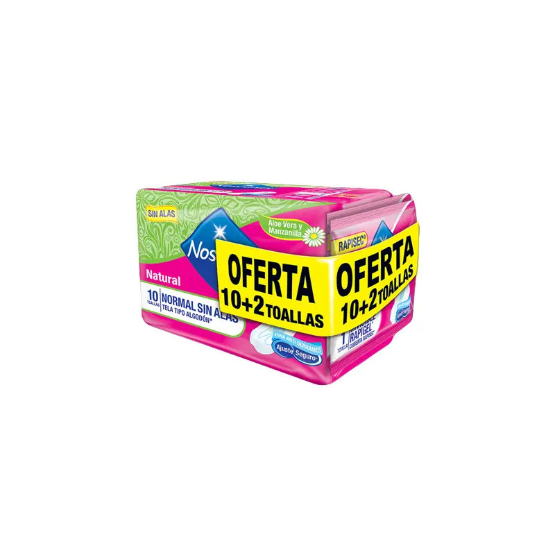 Toa.nosotras Normal Natural 10 Uds + 5pr