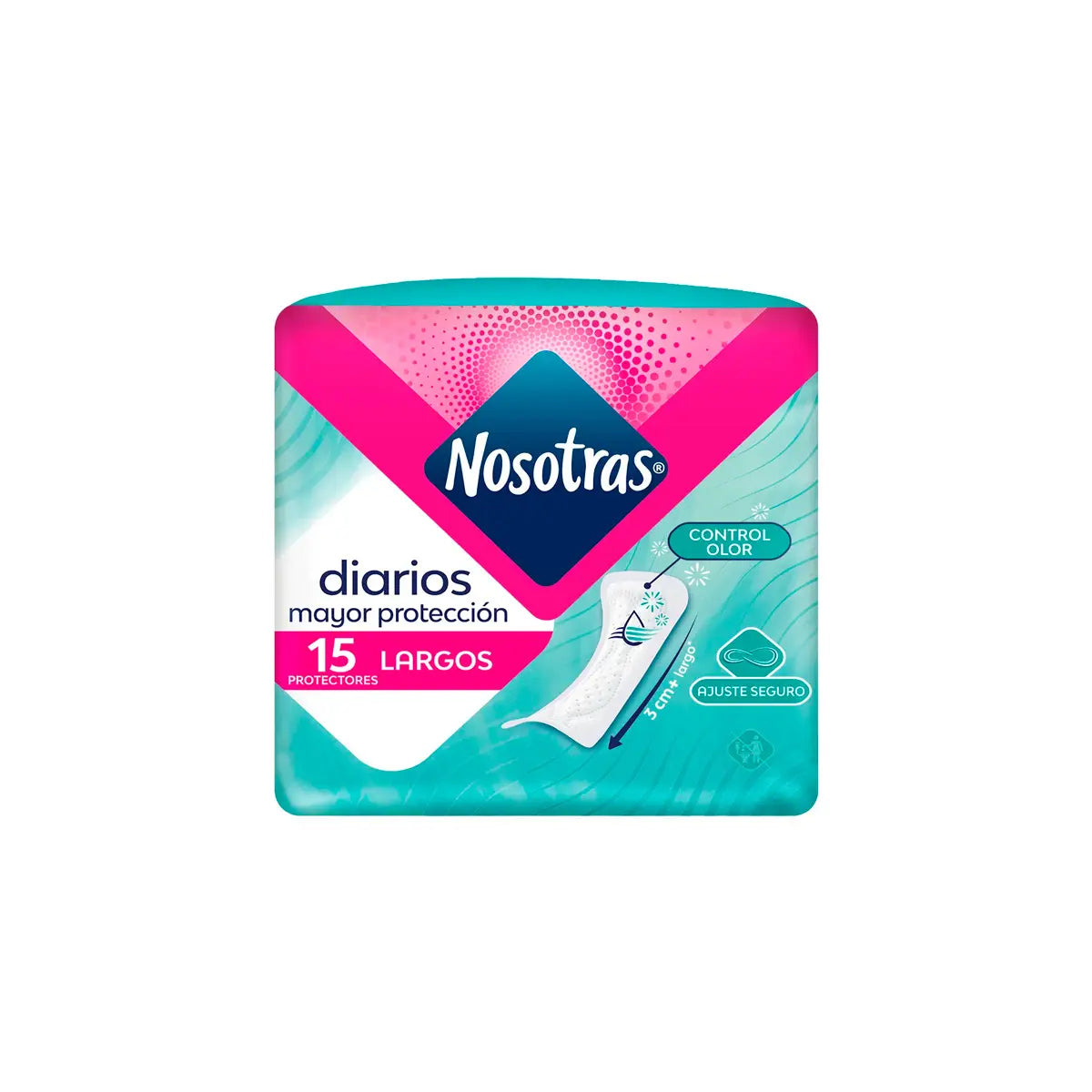 Protector nosotras Diarios Largos 15 Uds