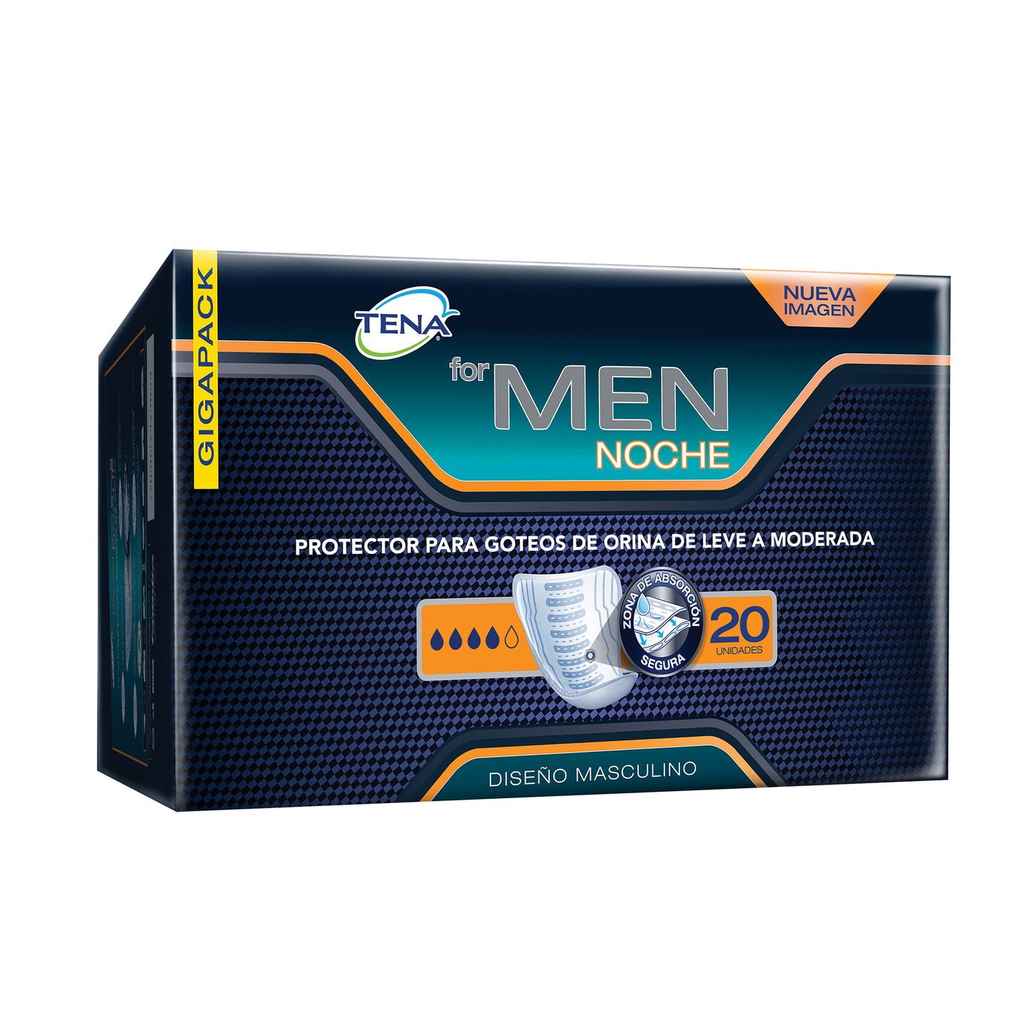 Pañal Tena For Men Noche 20 Unidades Protección