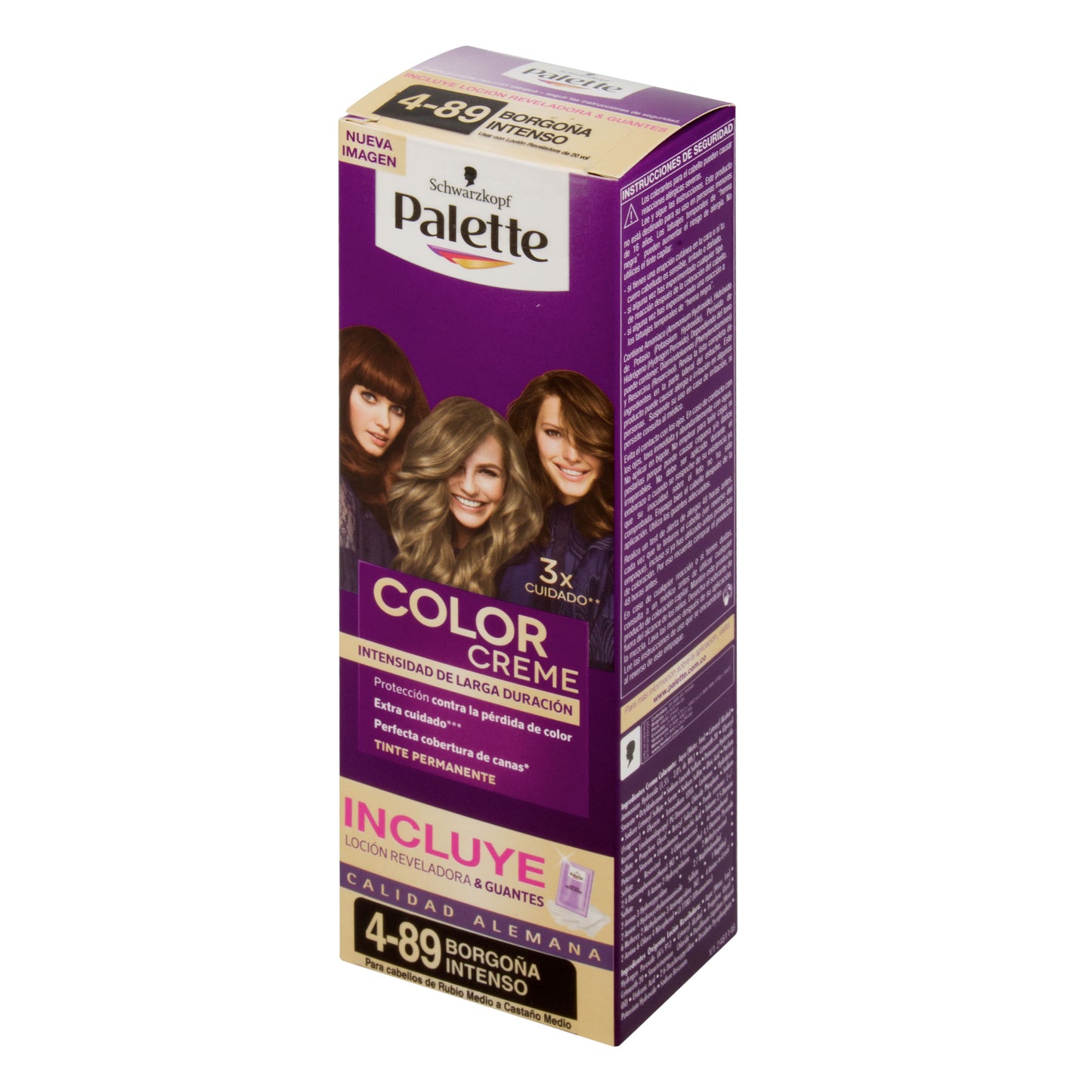 Palette Crema Tubo 4-89 Borgoña Intenso