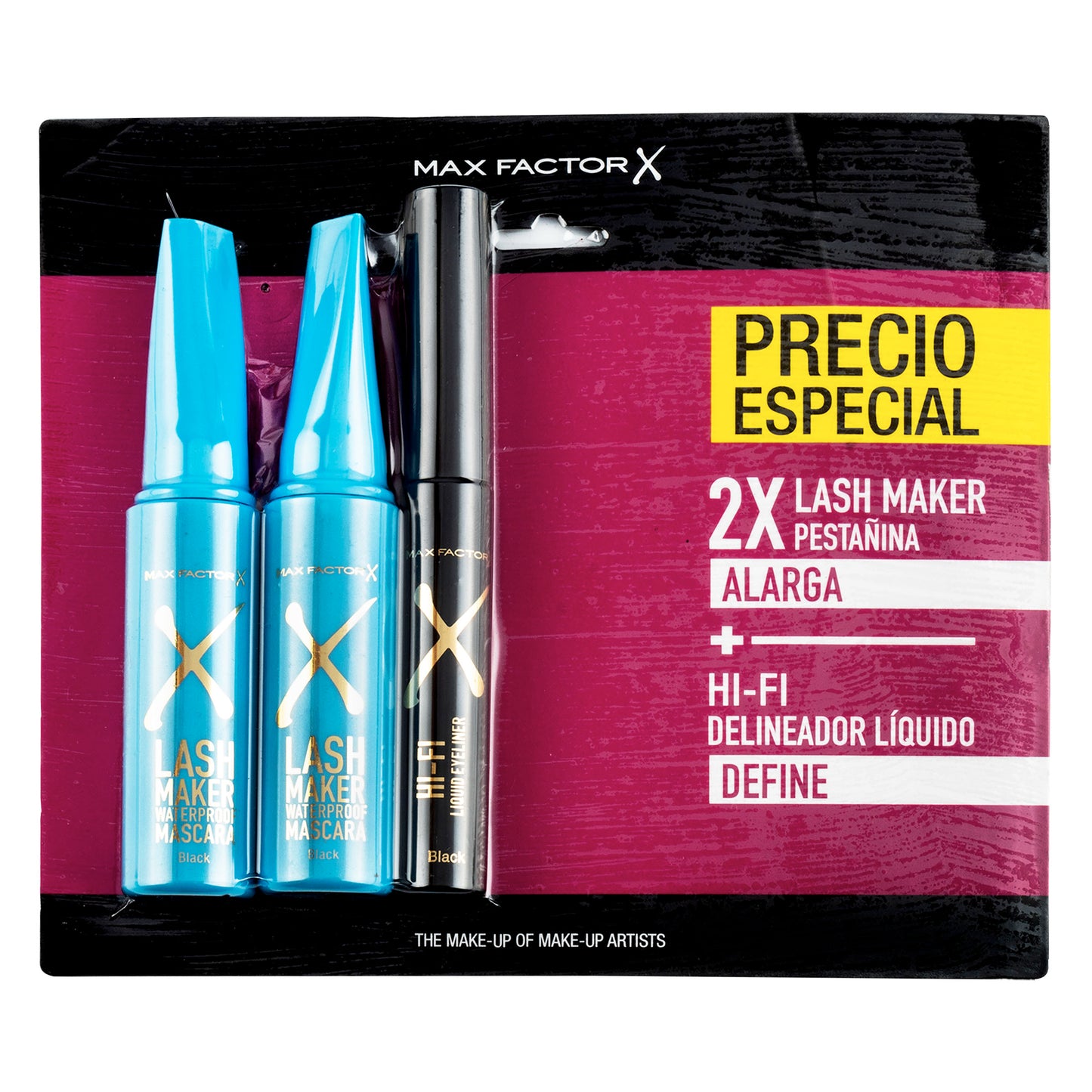 2 Pestañinas Lash Maker Negra + Delineador Negro