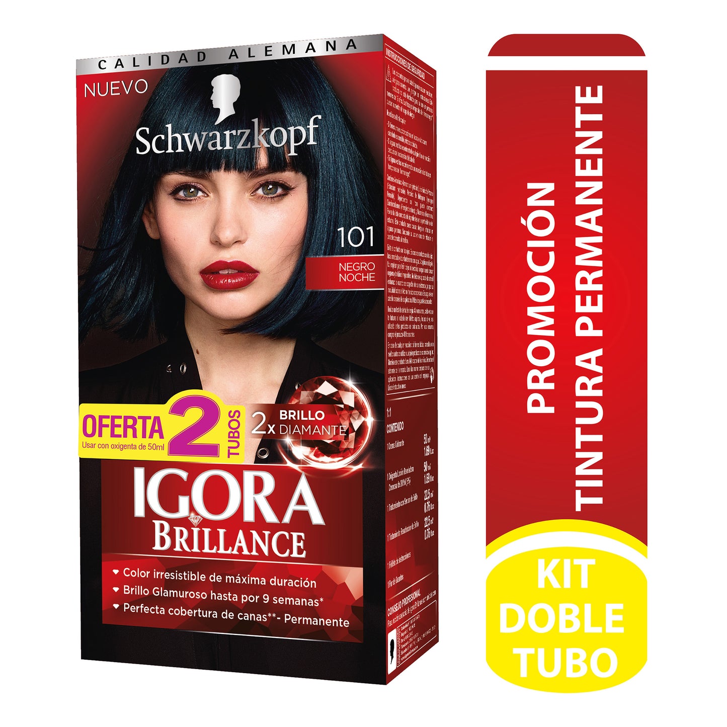 Igora Brilliance Tinte 101 Negro Noche