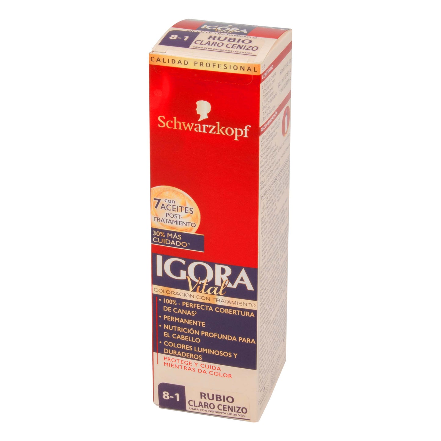 Igora Vital Tubo 8-1 Rubio Extra Claro Cenizo