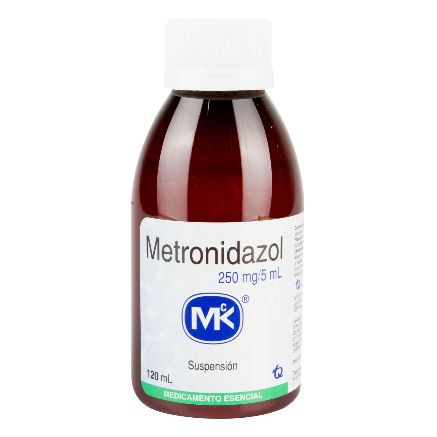 Metronidazol 250 mg Suspensión 120 ml Mk