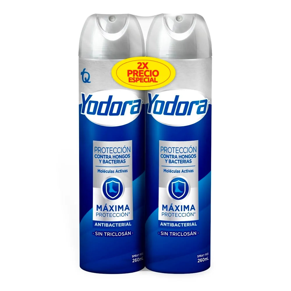 Desodorante Yodora Spr.pies Antibacterial 260ml