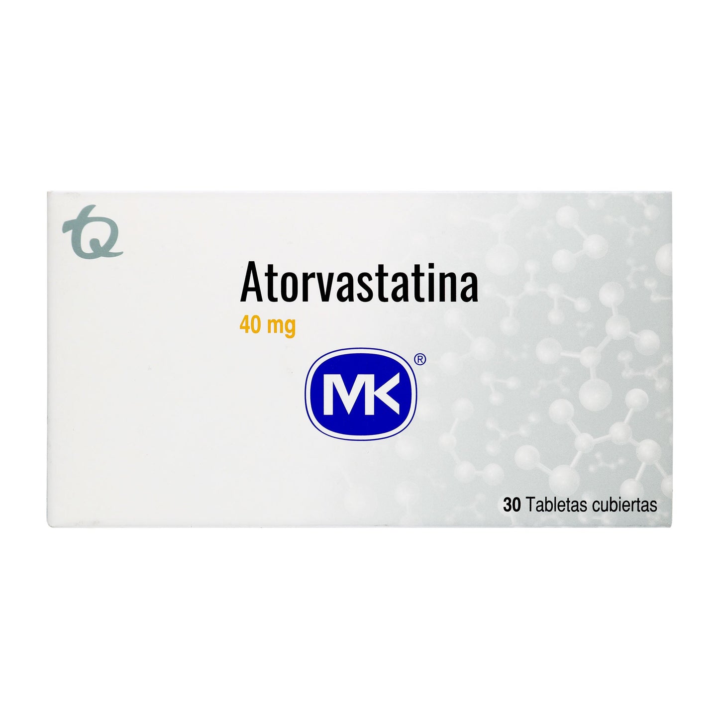 Atorvastatina 40 mg 30 Tabletas Mk